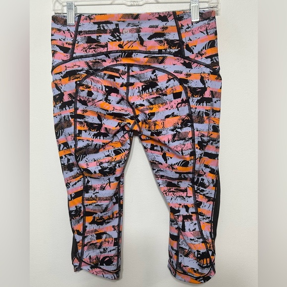Lululemon Sun Runner Crop Inversion Multi Color Cropped Leggings - Picture 11 of 16